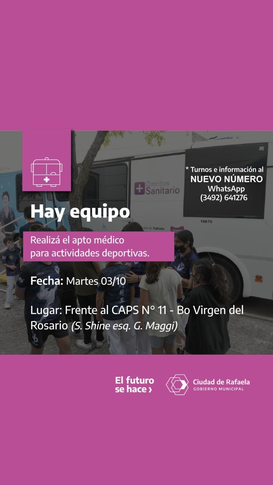 El barrio Virgen del Rosario recibirá al programa “Hay Equipo”