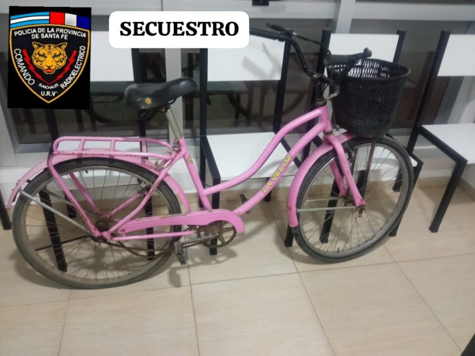 HALLAZGO Y SECUESTRO DE UNA BICICLETA