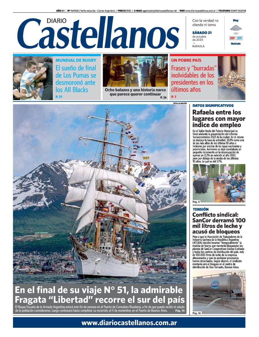 Tapa y diario Castellanos….Informate!!