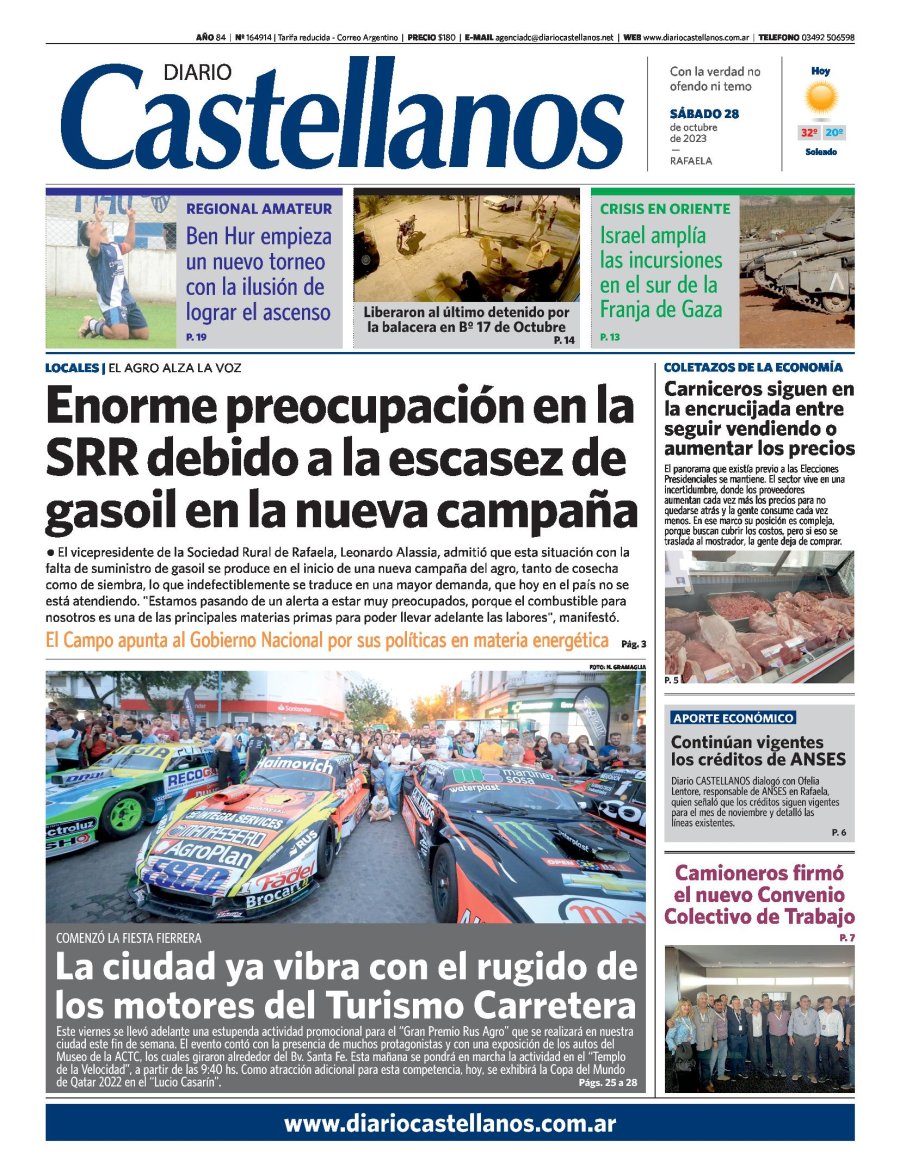 Tapa y diario Castellanos….Informate!