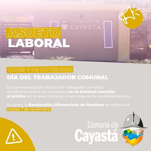 INFORMACION DE LA COMUNA DE CAYASTA