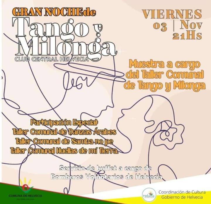 HELVECIA: Gran noche de Tango y Milonga