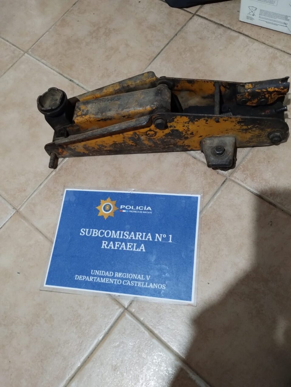 RECUPERARON ELEMENTOS ROBADOS