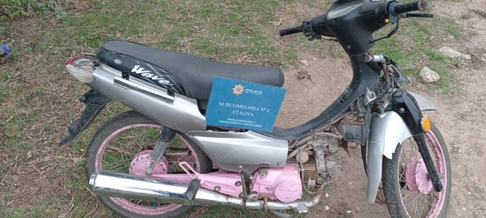 RECUPERARON UNA MOTO ROBADA