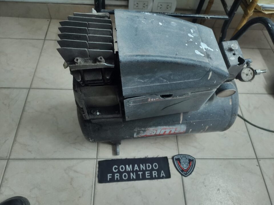 SECUESTRARON UN COMPRESOR DE AIRE