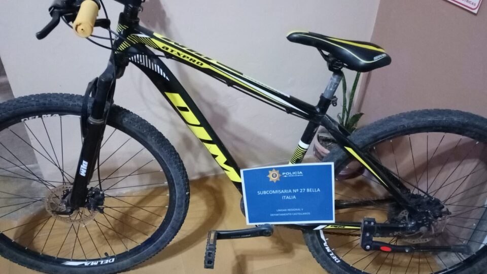 Bella Italia SECUESTRO DE BICICLETA