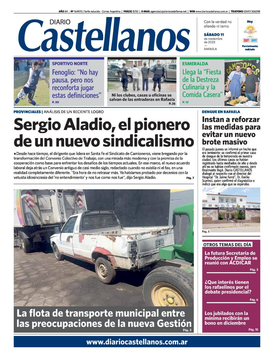 Tapa y diario Castellanos…Informate!!