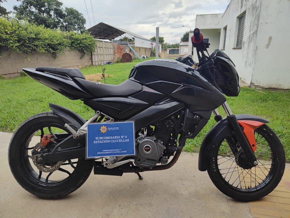 Estación Clucellas: SECUESTRO DE UN MOTOVEHICULO