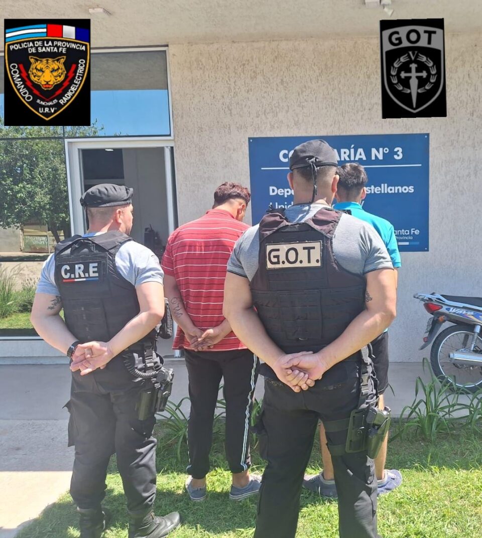 Sunchales  TRASLADARON A DOS INDIVIDUOS