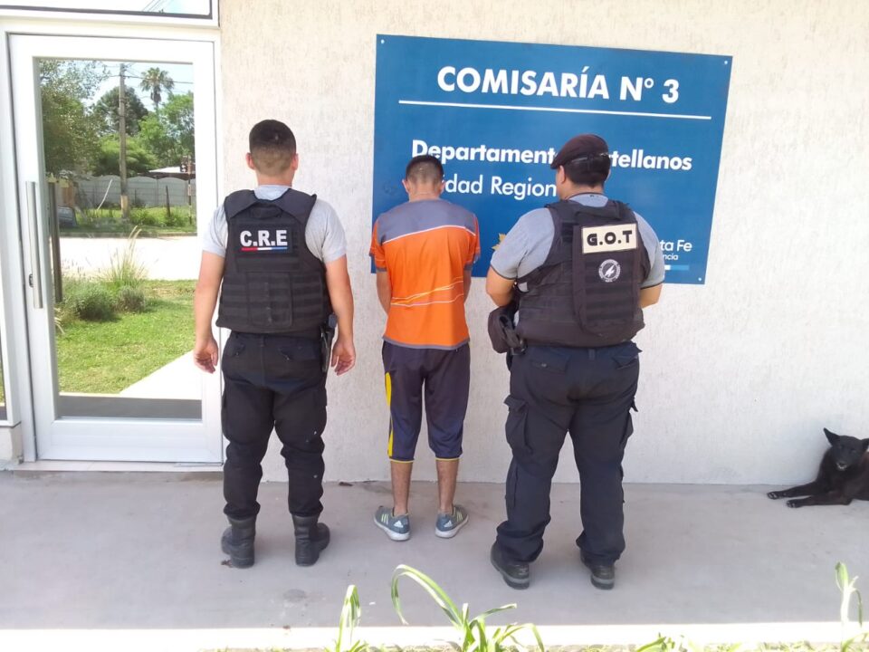 Sunchales APREHENSIÓN DE UN SUJETO