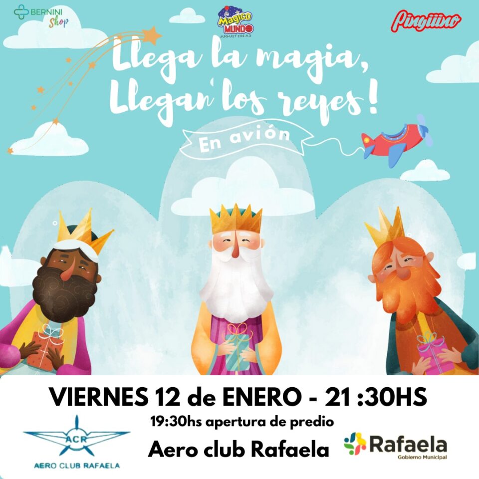 Este viernes los Reyes Magos llegarán al Aero Club