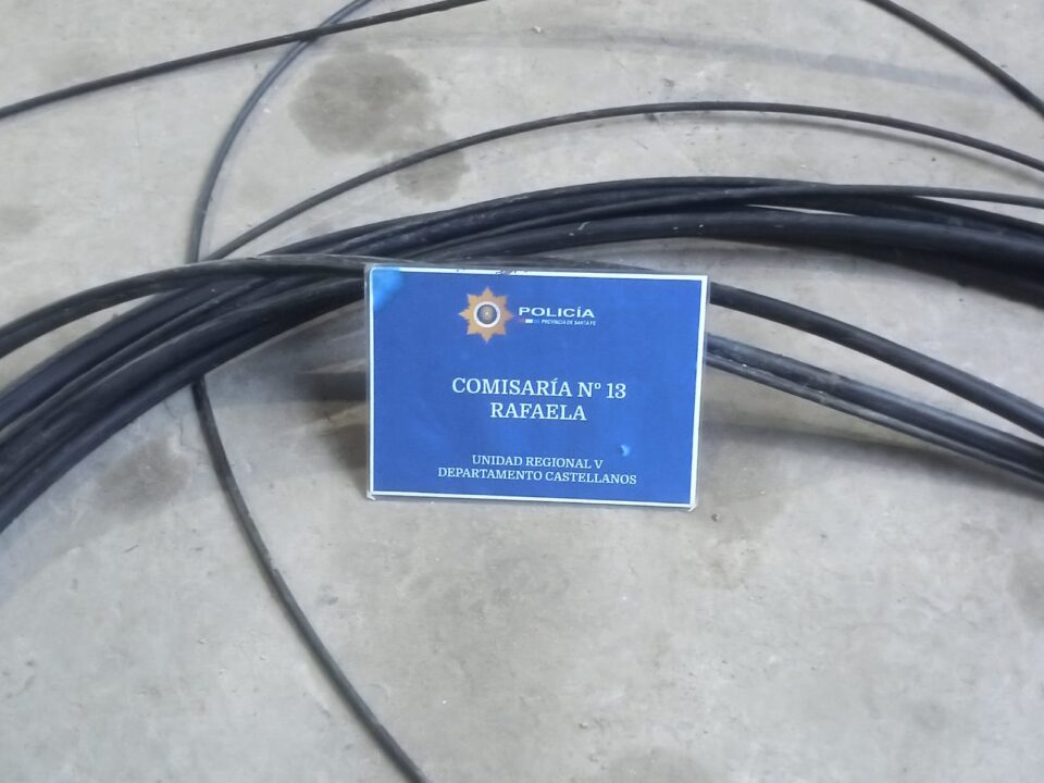 Rafaela  APREHENSIÓN DE UN SUJETO