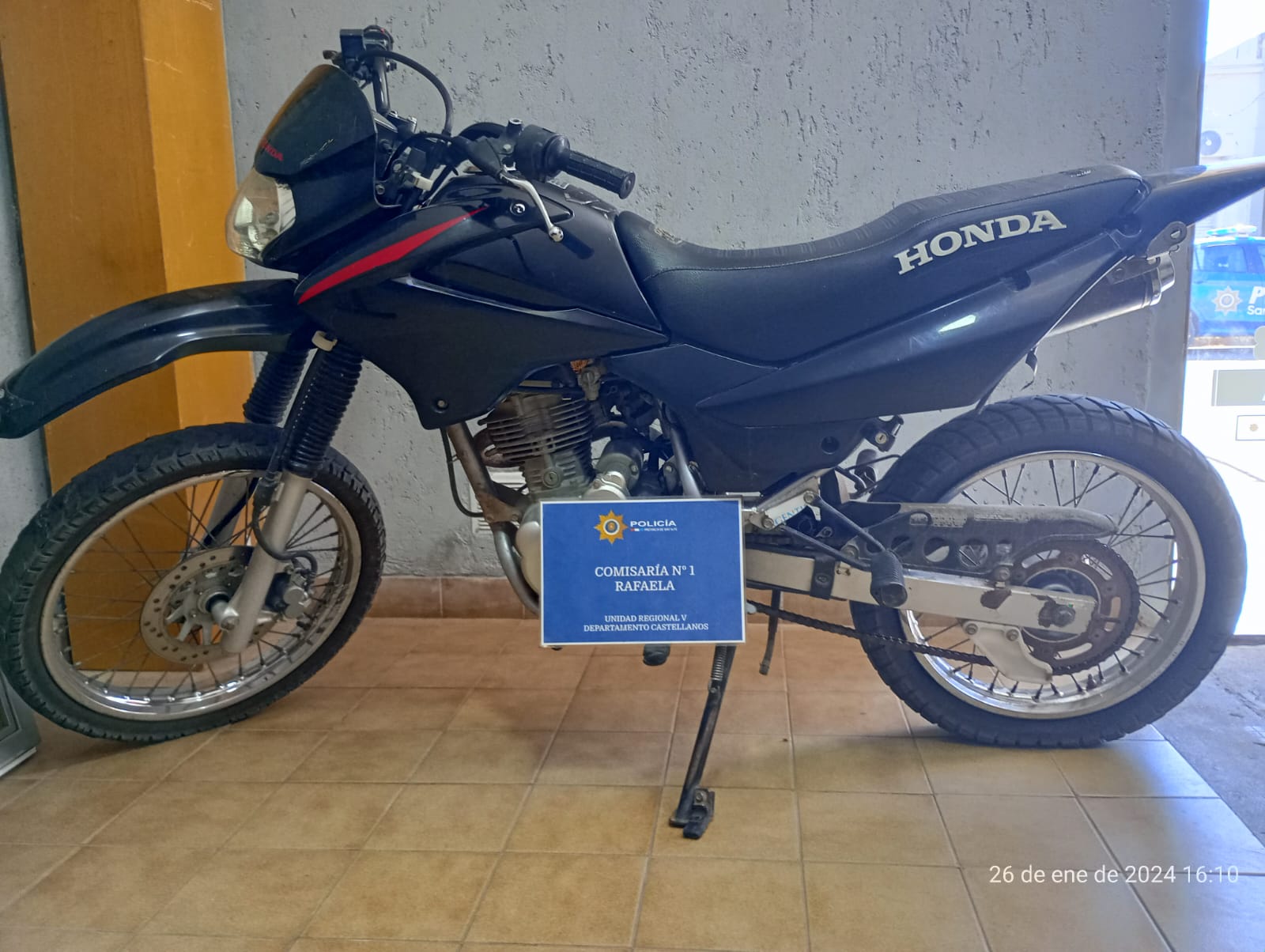 Rafaela SECUESTRO DE MOTOCICLETA