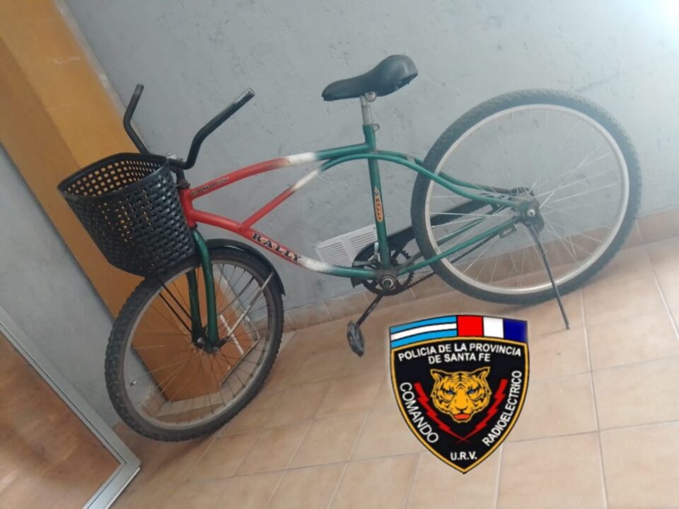 Rafaela SECUESTRO DE BICICLETA