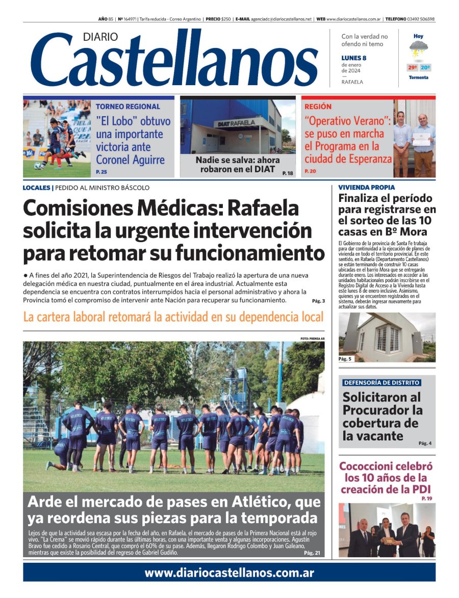 Tapa y diario Castellanos…Informate!!!