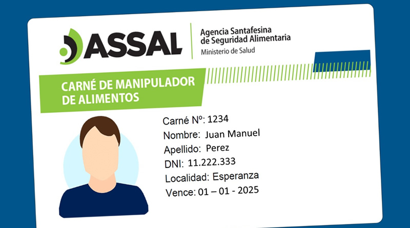 CAYASTA: SE PUEDEN RETIRAR LOS CARNET DE MANIPULACION DE ALIMENTOS