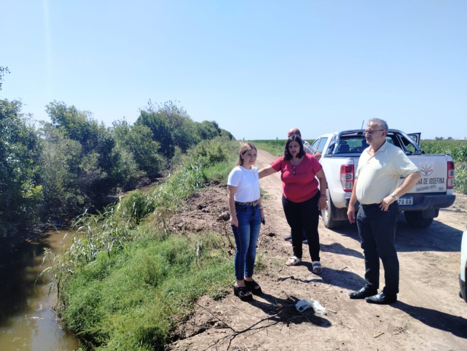 CALVO RECORRIÓ EL LÍMITE INTERPROVINCIAL SANTA FE – CÓRDOBA  A CAUSA DE ANEGAMIENTOS QUE AFECTAN A CAMPOS DE PRODUCTORES DE JOSEFINA Y LA REGIÓN