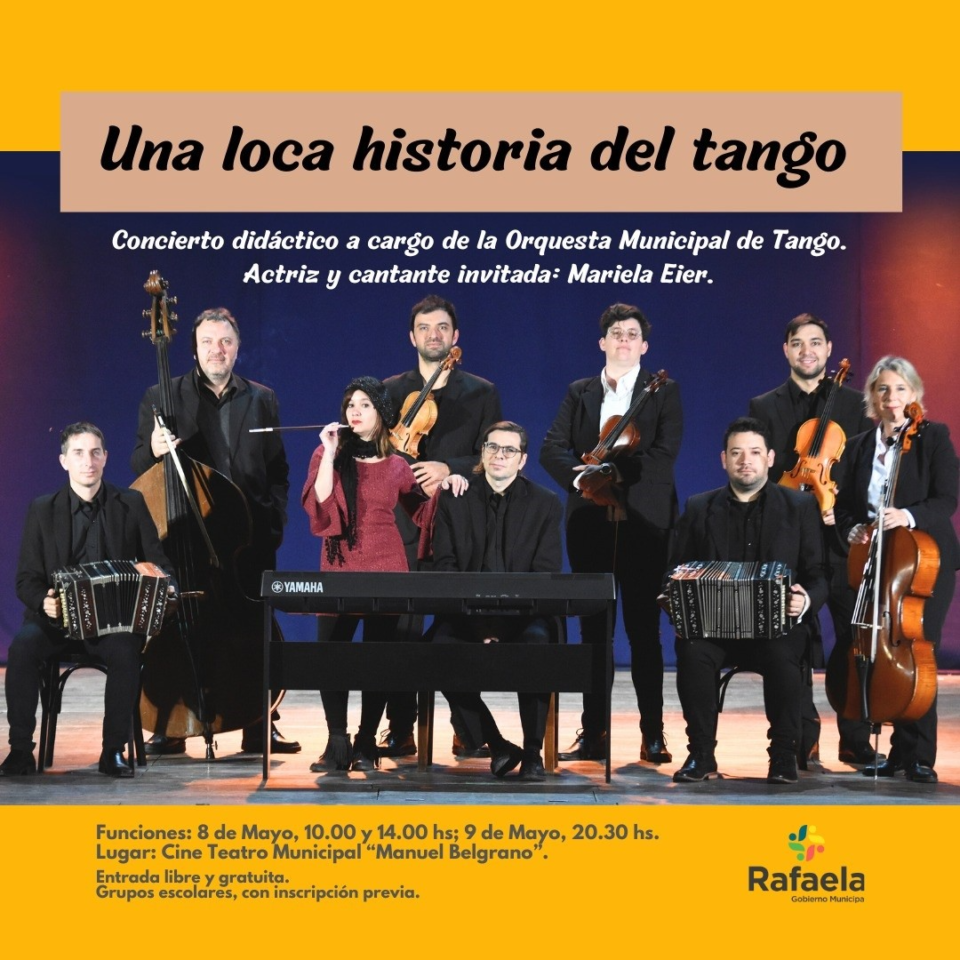 Vuelve a presentarse el Concierto Didáctico: Una loca historia de tango