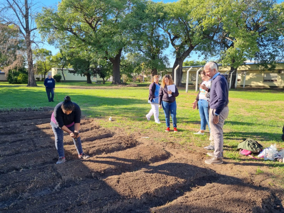 Experiencia de huerta y compost para la tercera edad