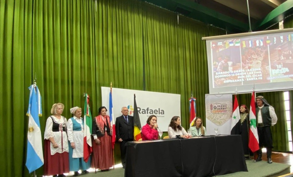 Presentaron en Rafaela la 18° Fiesta de las Colectividades de Esperanza
