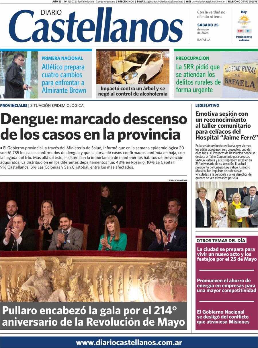 Tapa y diario Castellanos…Informate!!!