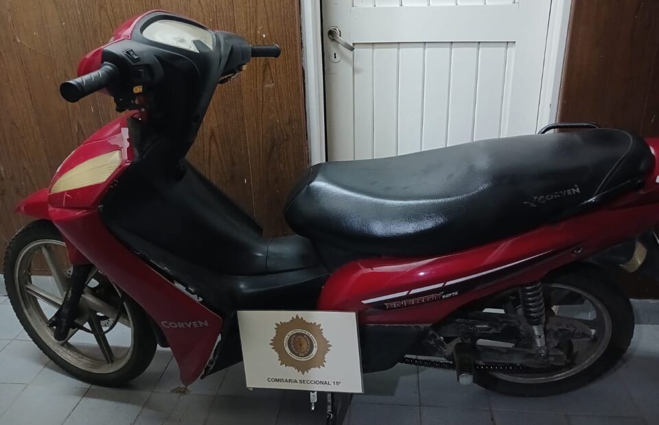 Rafaela SECUESTRO DE UNA MOTOCICLETA