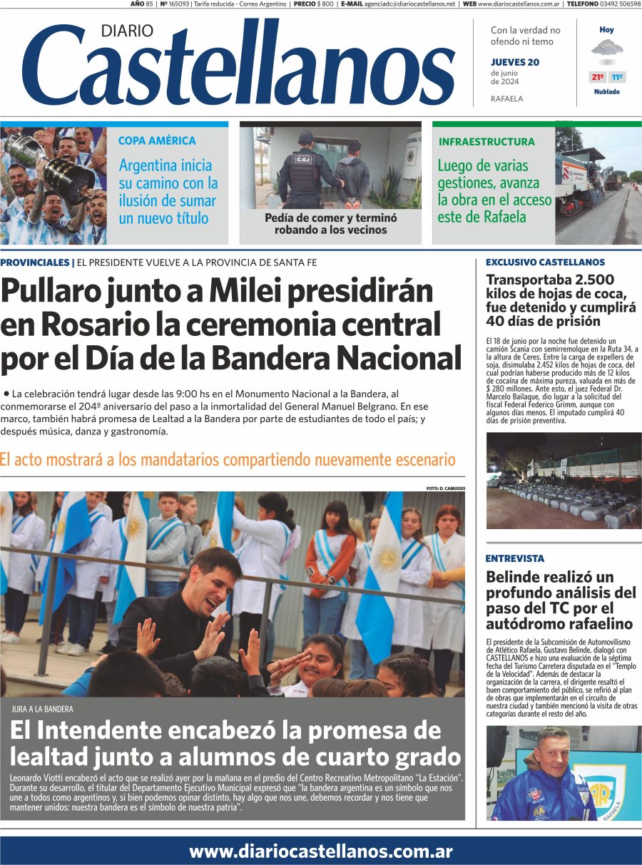 Tapa y diario Castellanos…Inofrmate!!!