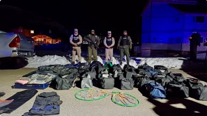 Gendarmería y Prefectura incautaron 783 kilos de cocaína a una organización criminal trasnacional en Neuquén