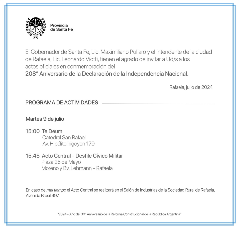 Celebraciones por el 9 de Julio