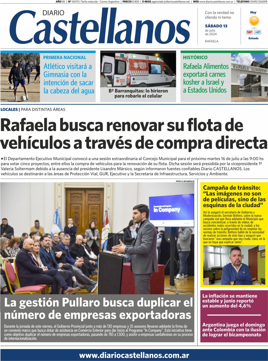 TAPA Y DIARIO CASTELLANOS….INFORMATE!!