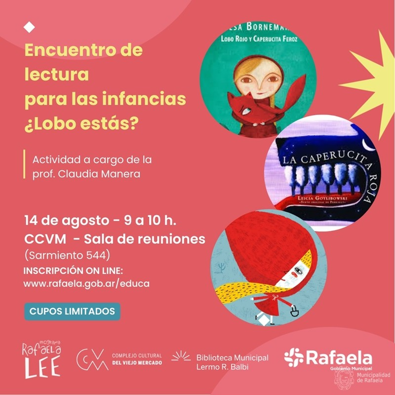 Encuentro de lectura para las infancias: ¿Lobo estás?