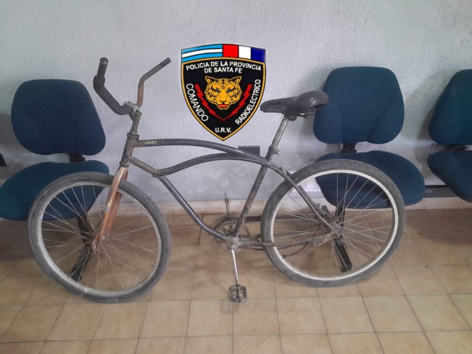 Rafaela  SECUESTRO DE UNA BICICLETA