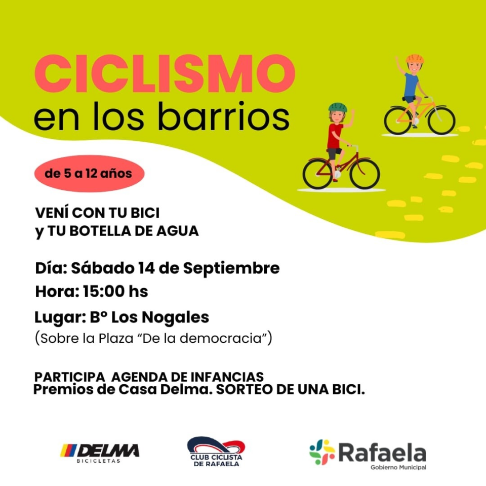 Este sábado habrá una nueva fecha de «Ciclismo en los Barrios»