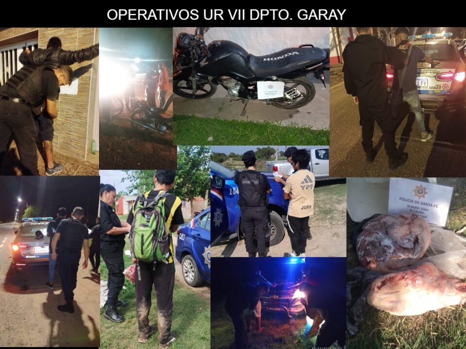 HELVECIA: NUMEROSOS PROCEDIMIENTOS DURANTE EL FIN DE SEMANA