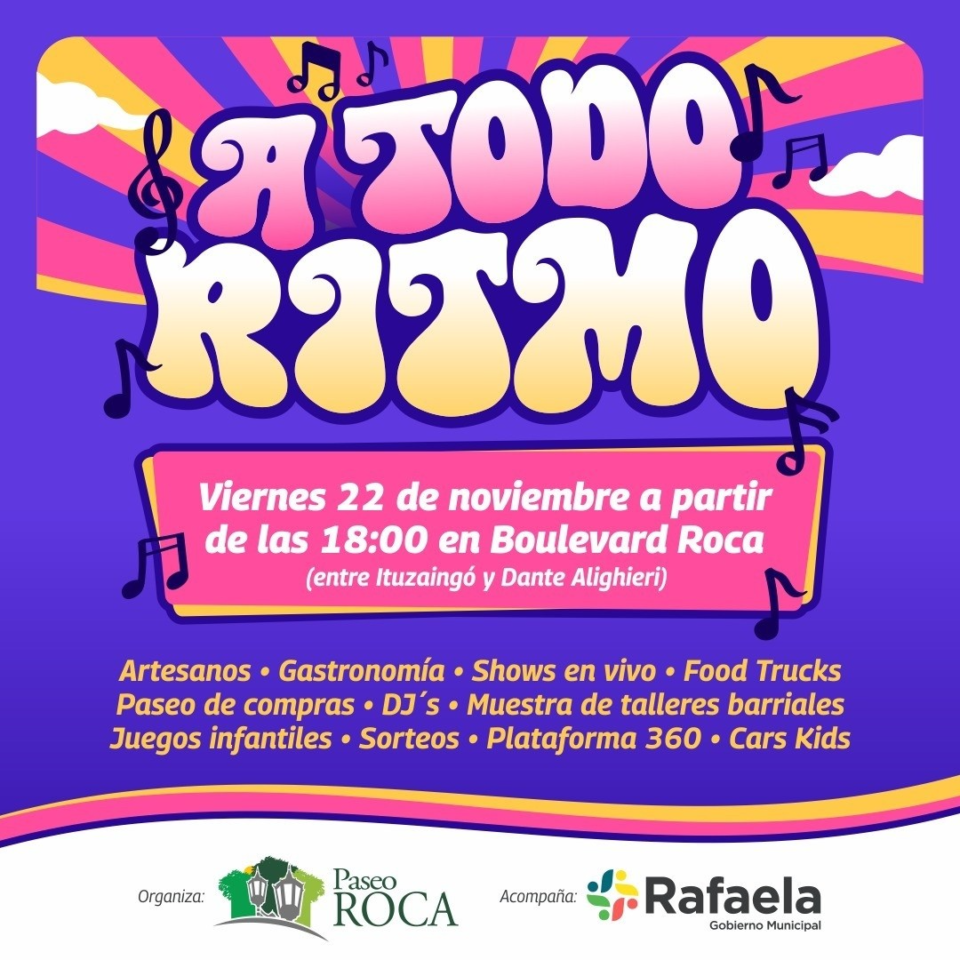 Paseo Roca celebrará el Día de la Música con “A todo ritmo”