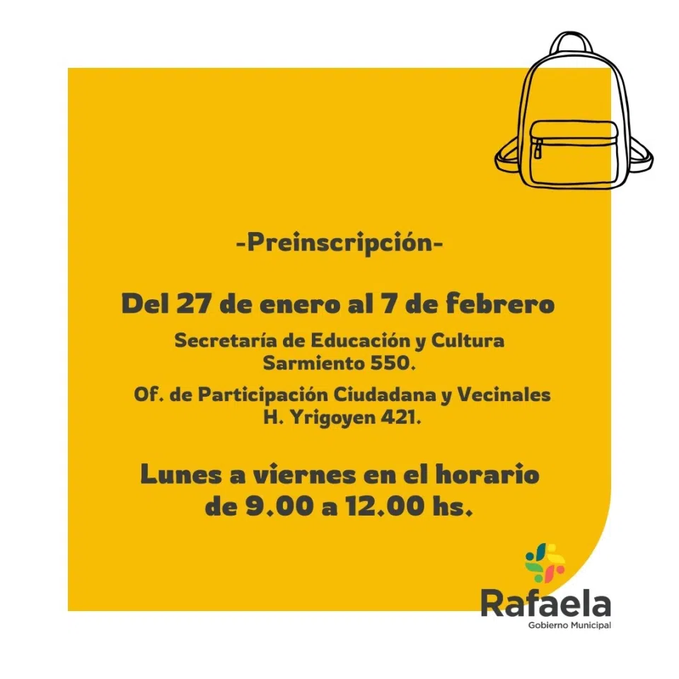 El municipio abre la inscripción para la entrega de kits escolares