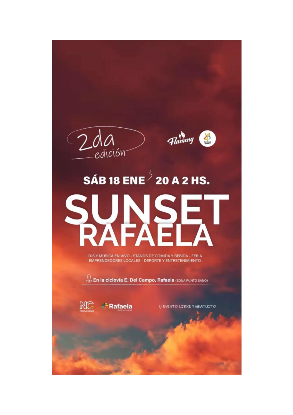 Se viene una nueva edición de Sunset Rafaela