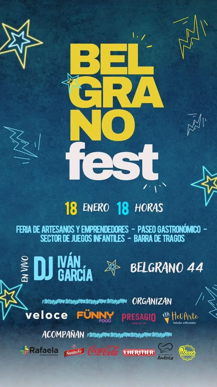 Se viene el Belgrano Fest para disfrutar del verano