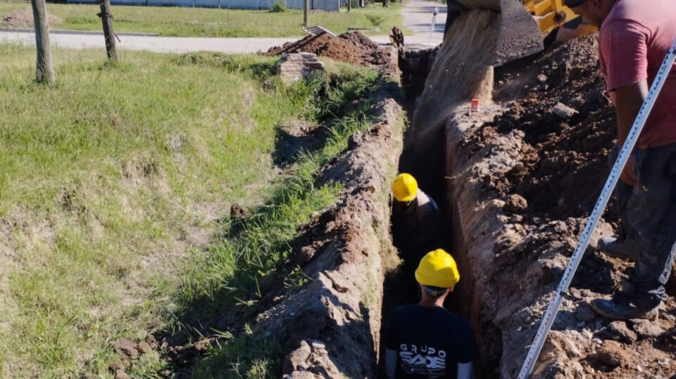El Gobierno Provincial inició las obras de ampliación del sistema de cloacas en Piamonte
