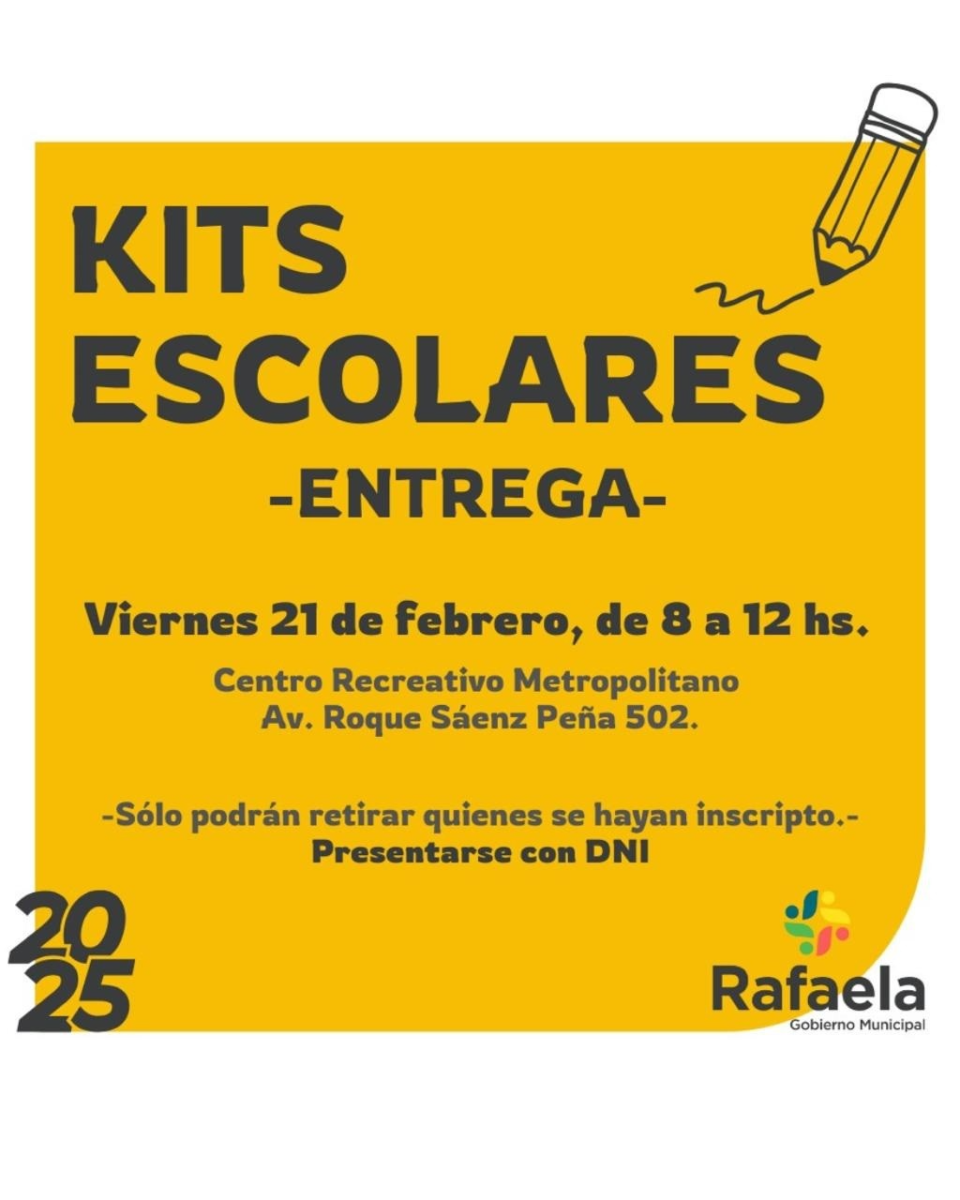 Entrega de kits escolares para el inicio del ciclo lectivo