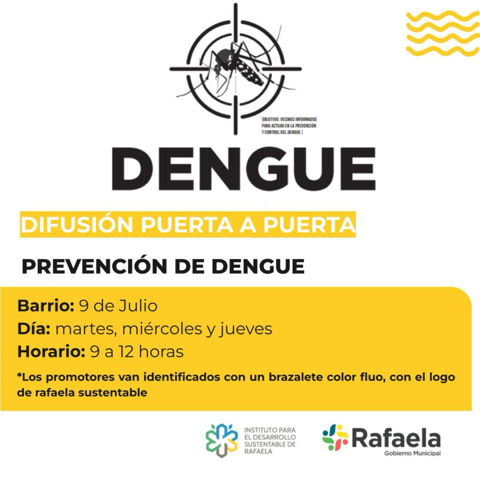 La Municipalidad de Rafaela refuerza las acciones de prevención contra el dengue