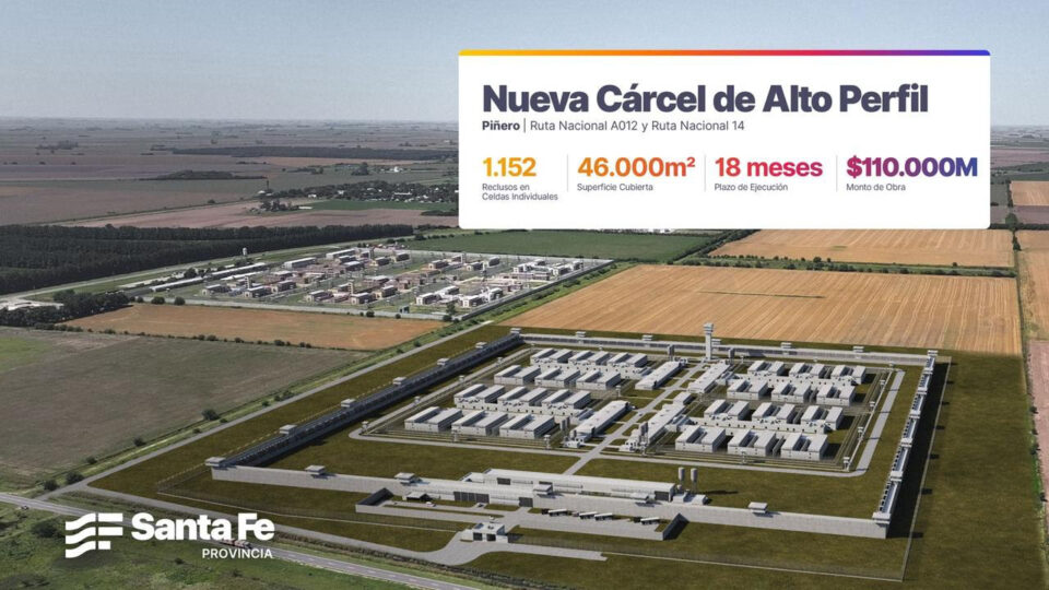Primera Cárcel de Alto Perfil en Piñero: cómo es la obra provincial que marcará un hito en la historia carcelaria de Argentina