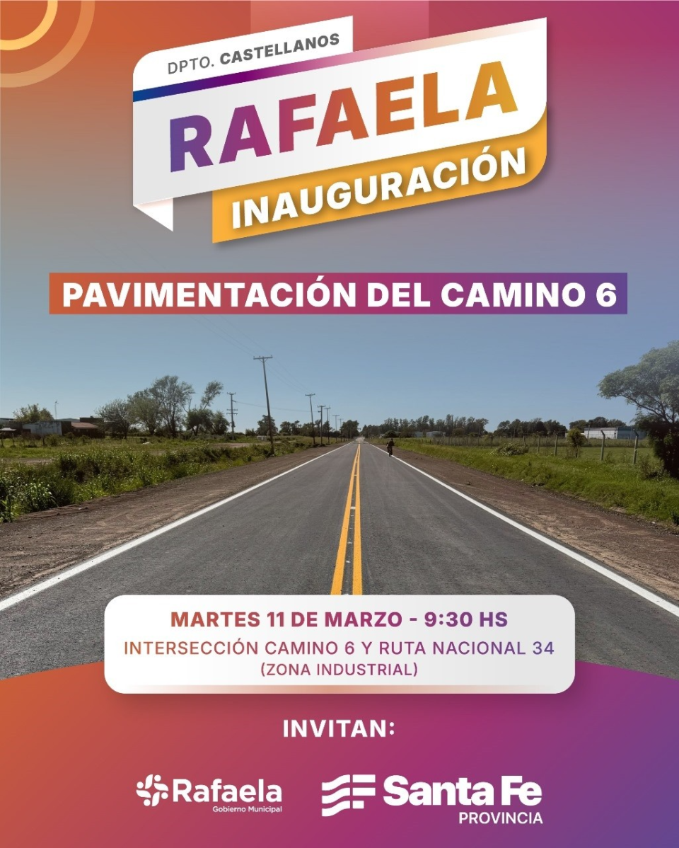 Rafaela da el Gran Paso: Proyectos Monumentales en Infraestructura para el 2026