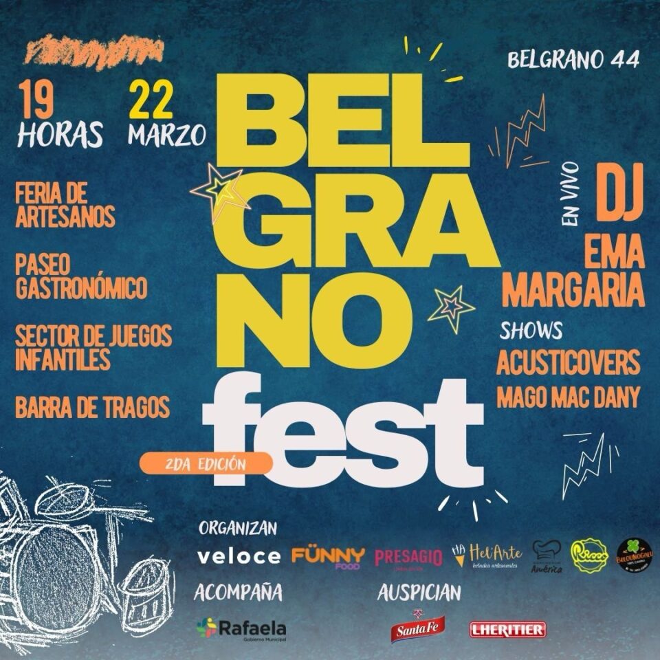 Se viene la segunda edición del «Belgrano Fest»