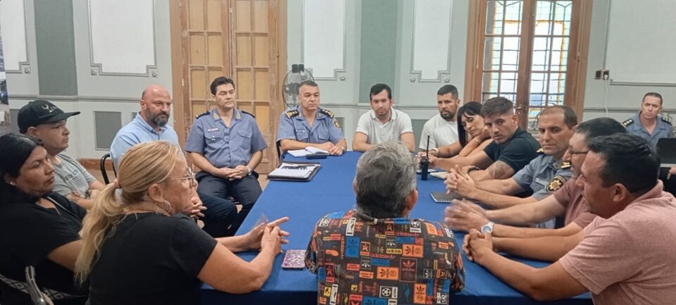 Comando Unificado y vecinalistas se reunieron para planificar acciones de seguridad