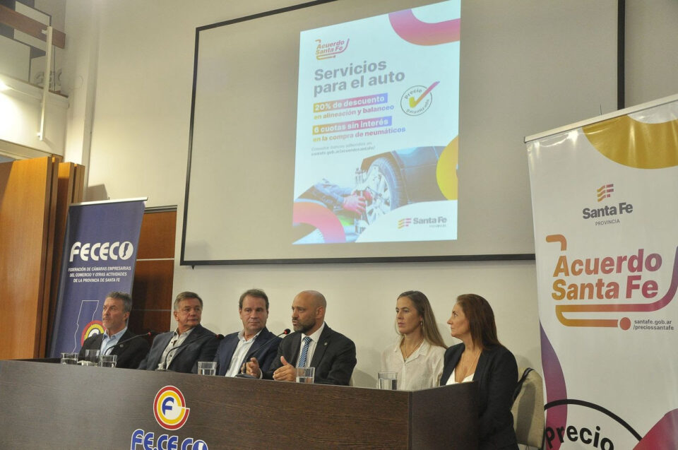 Acuerdo Santa Fe: Provincia anunció un 20 % de descuento en la compra de neumáticos y en servicios de alineación y balanceo