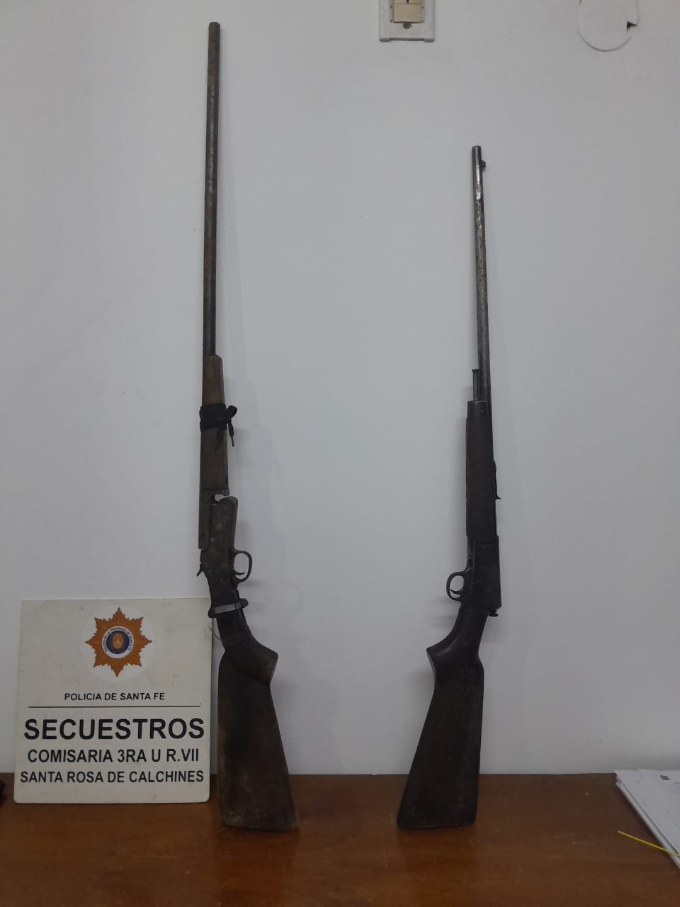 Santa Rosa de Calchines SECUESTRARON DOS ARMAS DE FUEGO Y TRASLADARON A UN HOMBRE