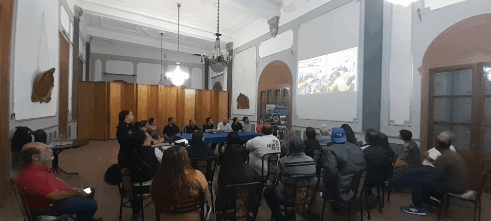 Reunión de seguridad con presidentes vecinales en la Unidad Regional V
