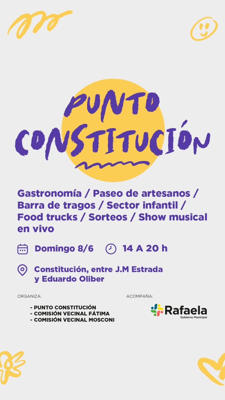Este domingo, “Punto Constitución” ofrece una tarde a puro ritmo, sabores y actividades para toda la familia