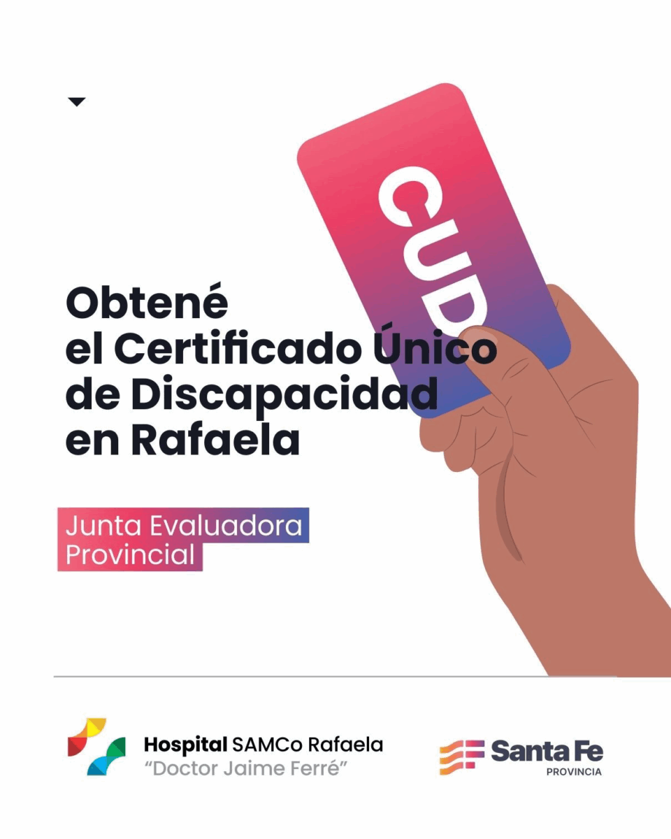 Rafaela fortalece el acceso al Certificado Único de Discapacidad con juntas evaluadoras municipal y provincial